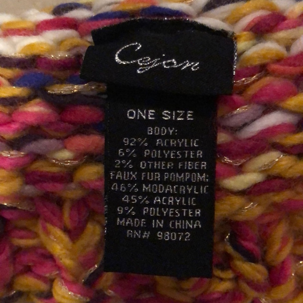 Multicolored Winter Hat - Picture 3 of 3
